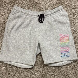 Men’s Hurley Light Gray Shorts with Multicolor Logo